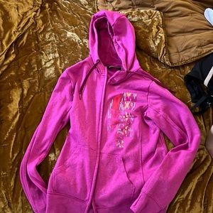 Medium North Face zip-up with thumb holes